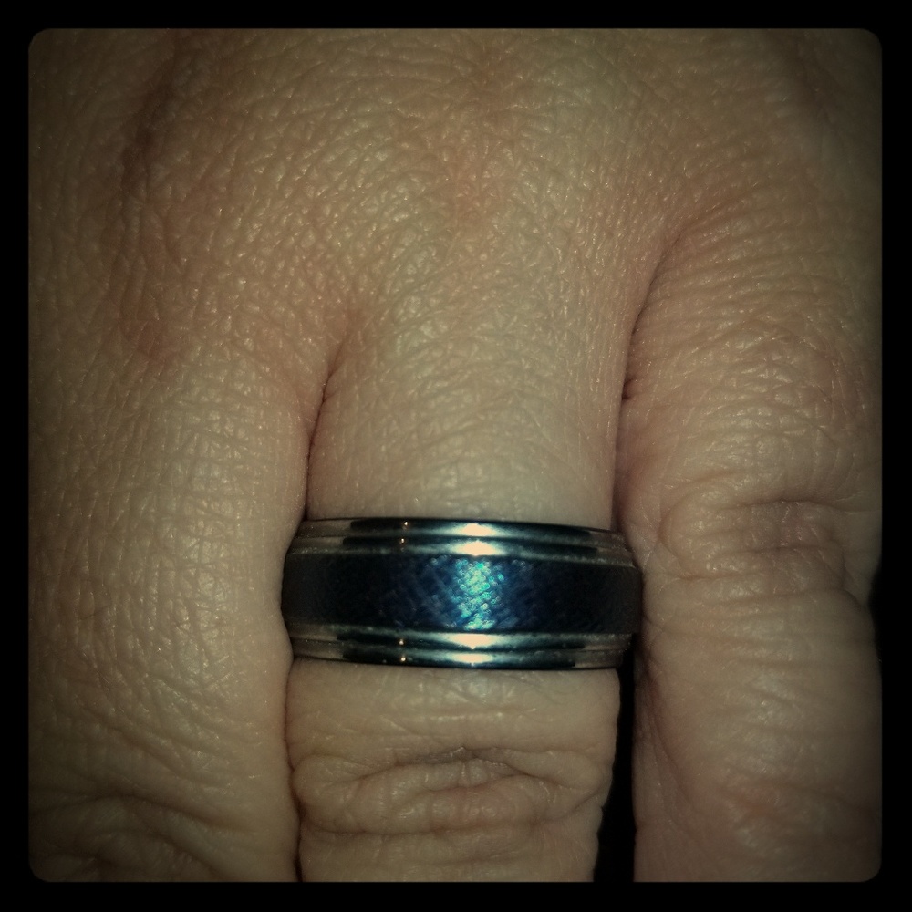 Mens 8mm Tungsten Band